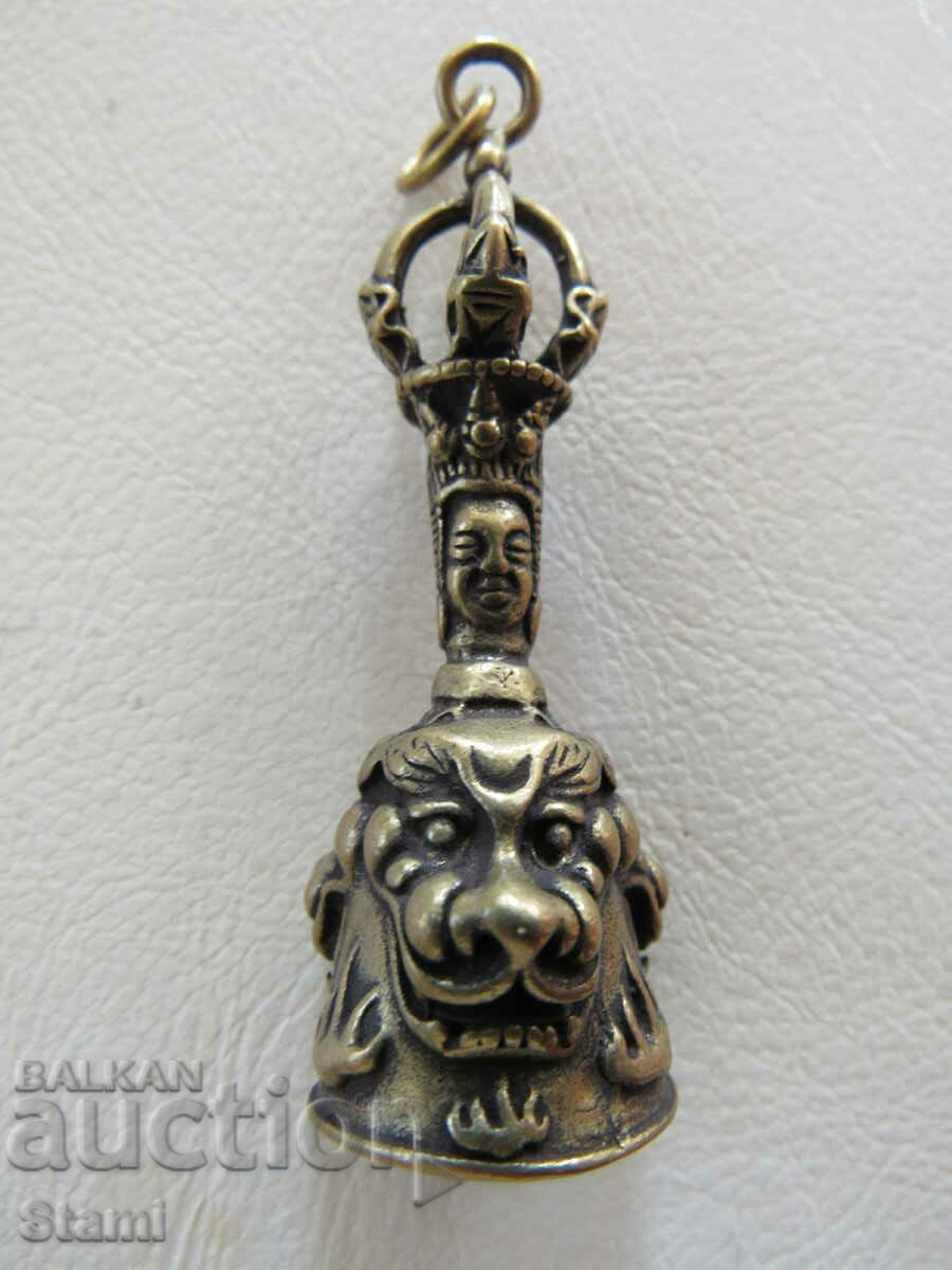 Auction Dorje bronze Buddhist key ring, Mongolia Auction Dorje bronze Buddhist key ring, Mongolia