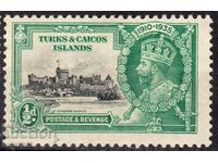 GB/Turks&Calcos Isl.-1935-KGV-25 de ani pe tron,MLH