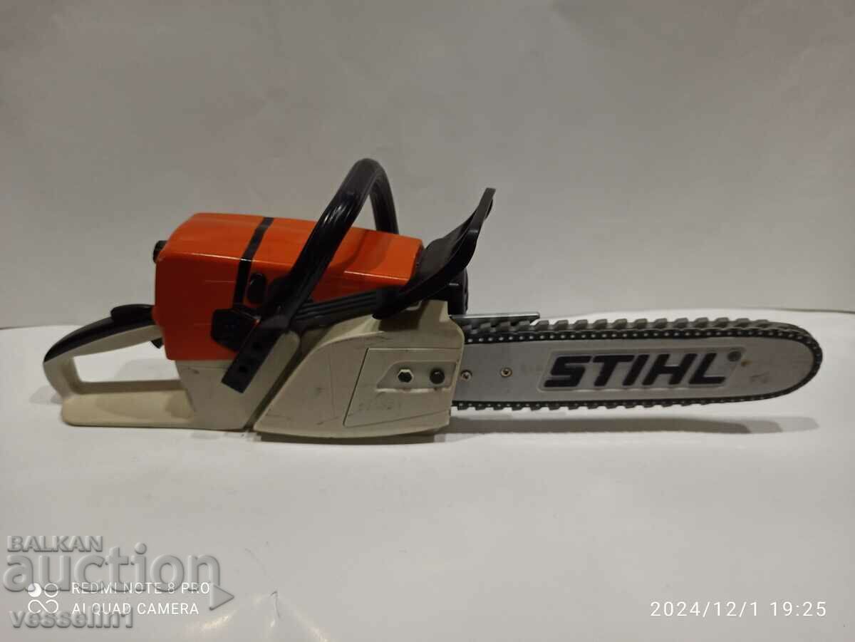 Old Stihl toy, small Stil chainsaw, children's chainsaw, advertisement with price 42.00 BGN | € 21.47 Old Stihl toy, small Stil chainsaw, children's chainsaw, advertisement with price 42.00 BGN | € 21.47