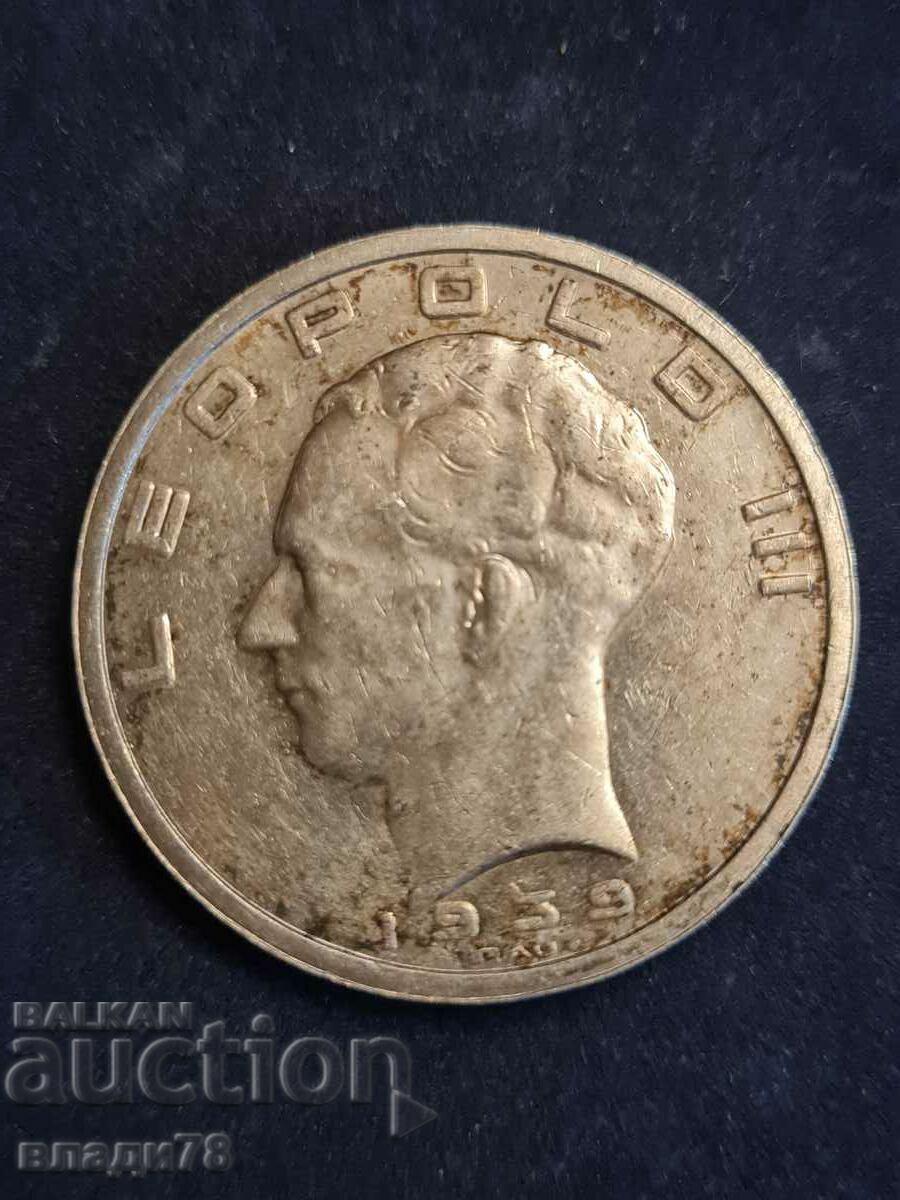 Silver coin 50 francs 1939