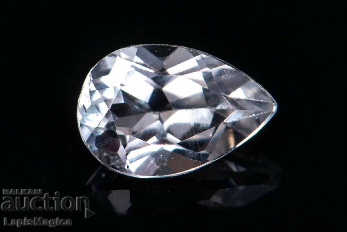 Topaz alb 1.59ct VVS Drop Cut #1