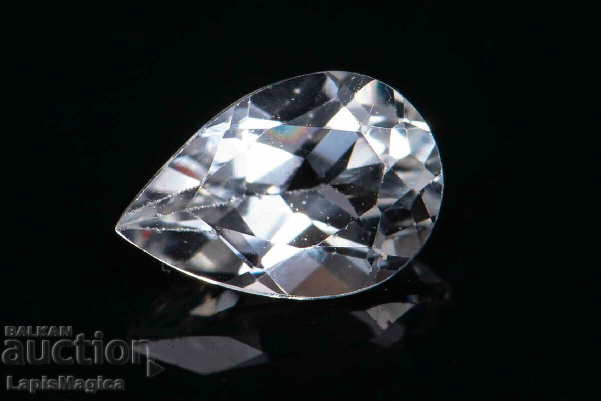 Topaz alb 1.58ct VVS Drop Cut #2