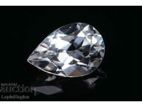 Topaz alb 1.58ct VVS Drop Cut #2