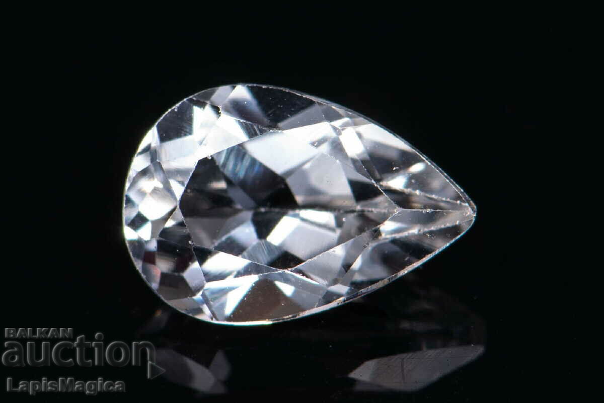 Topaz alb 1.72ct VVS Drop Cut #3