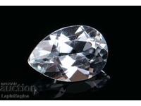 White Topaz 1.55ct VVS Drop Cut #4