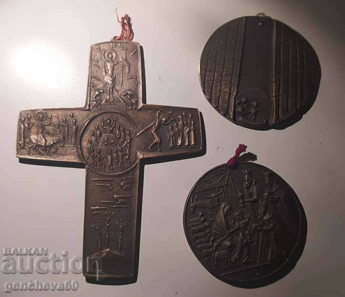 Over 120-year-old bronze cross and others - 5