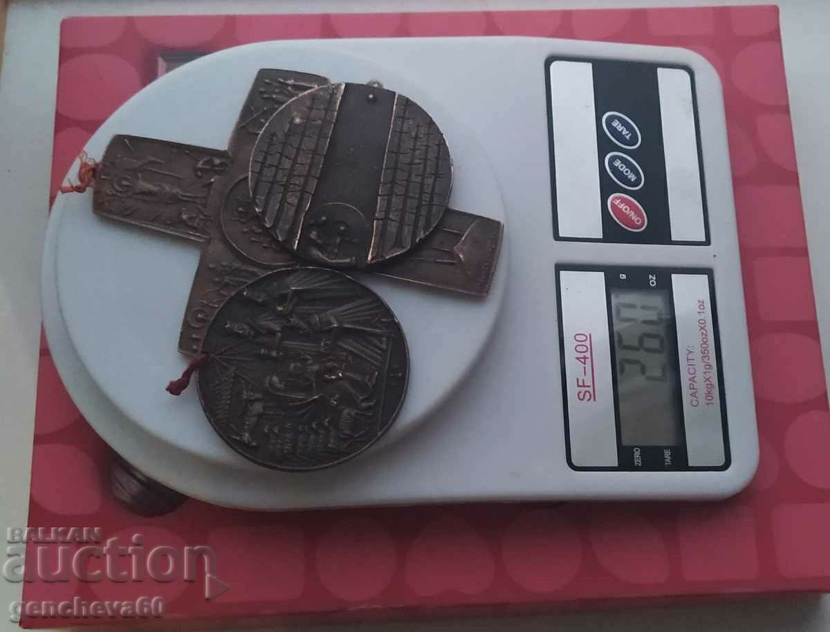 Over 120-year-old bronze cross and others - 7