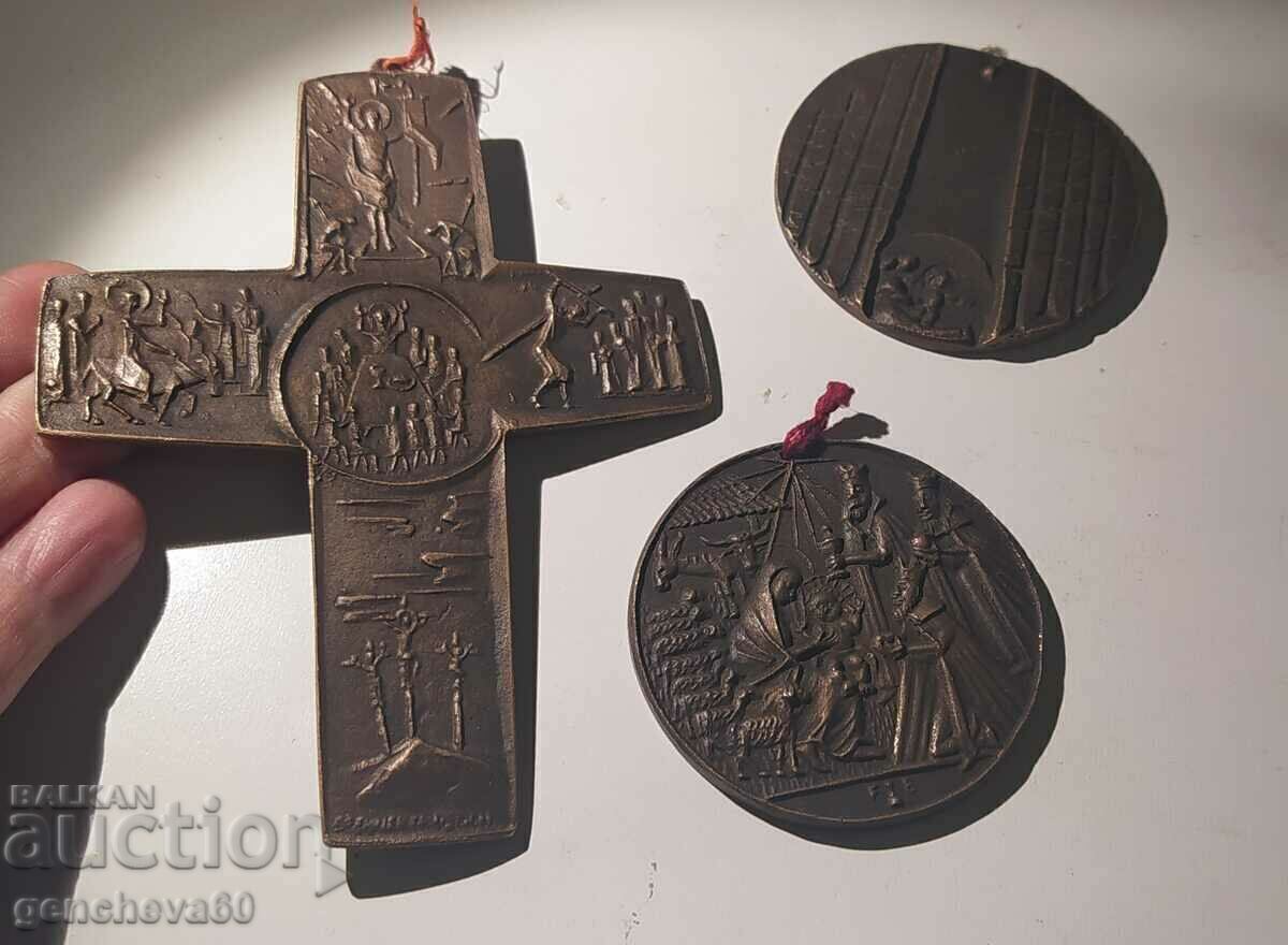 Over 120-year-old bronze cross and others