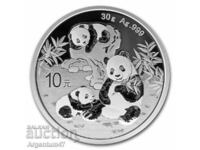 NOU!!! ARGINT 30 GR 2025 CHINA - PANDA