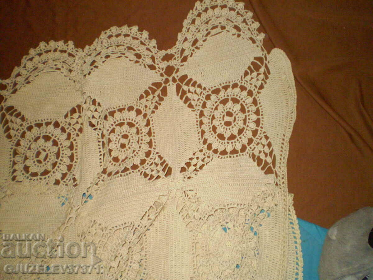 Vintich hand knitted bedspread - 5