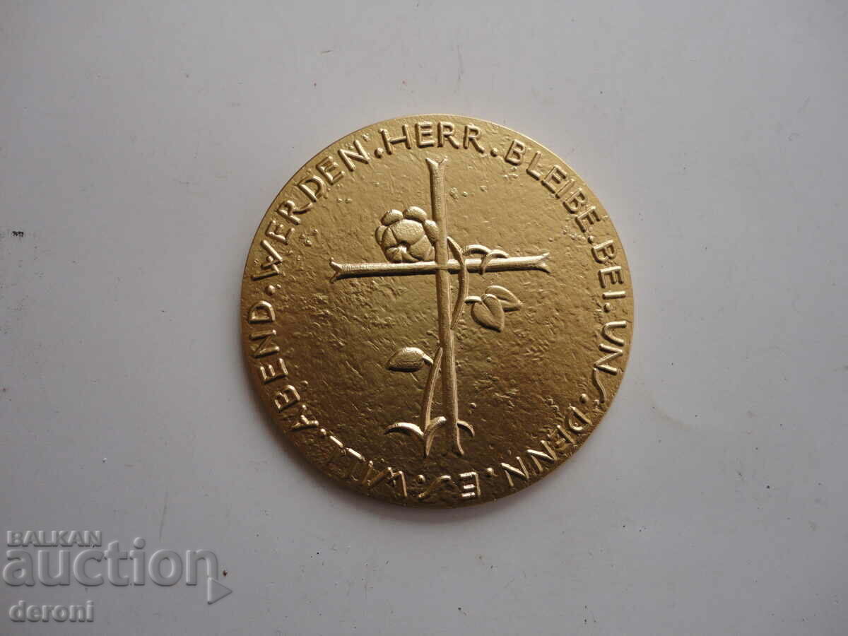 Auction Gold Plated Table Medal Plaque Auction Gold Plated Table Medal Plaque