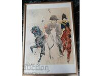 Lithograph Toulouse Lautrec, Napoleon, Ney and Murat.