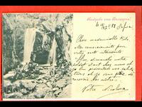 TRAVELED postcard KOSTEN FALLS LITTLE BIG LION 1899