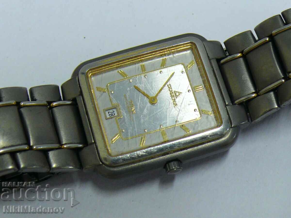 Ceas de mână Dugena Quartz Titan cu preț 9.99 BGN | € 5.11 Ceas de mână Dugena Quartz Titan cu preț 9.99 BGN | € 5.11