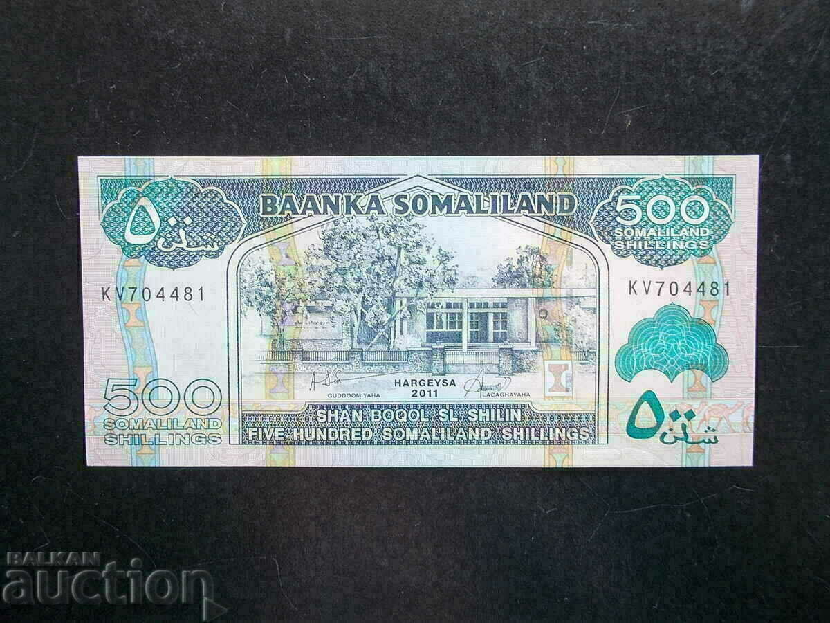 SOMALILAND, 500 shillings, 2011, UNC