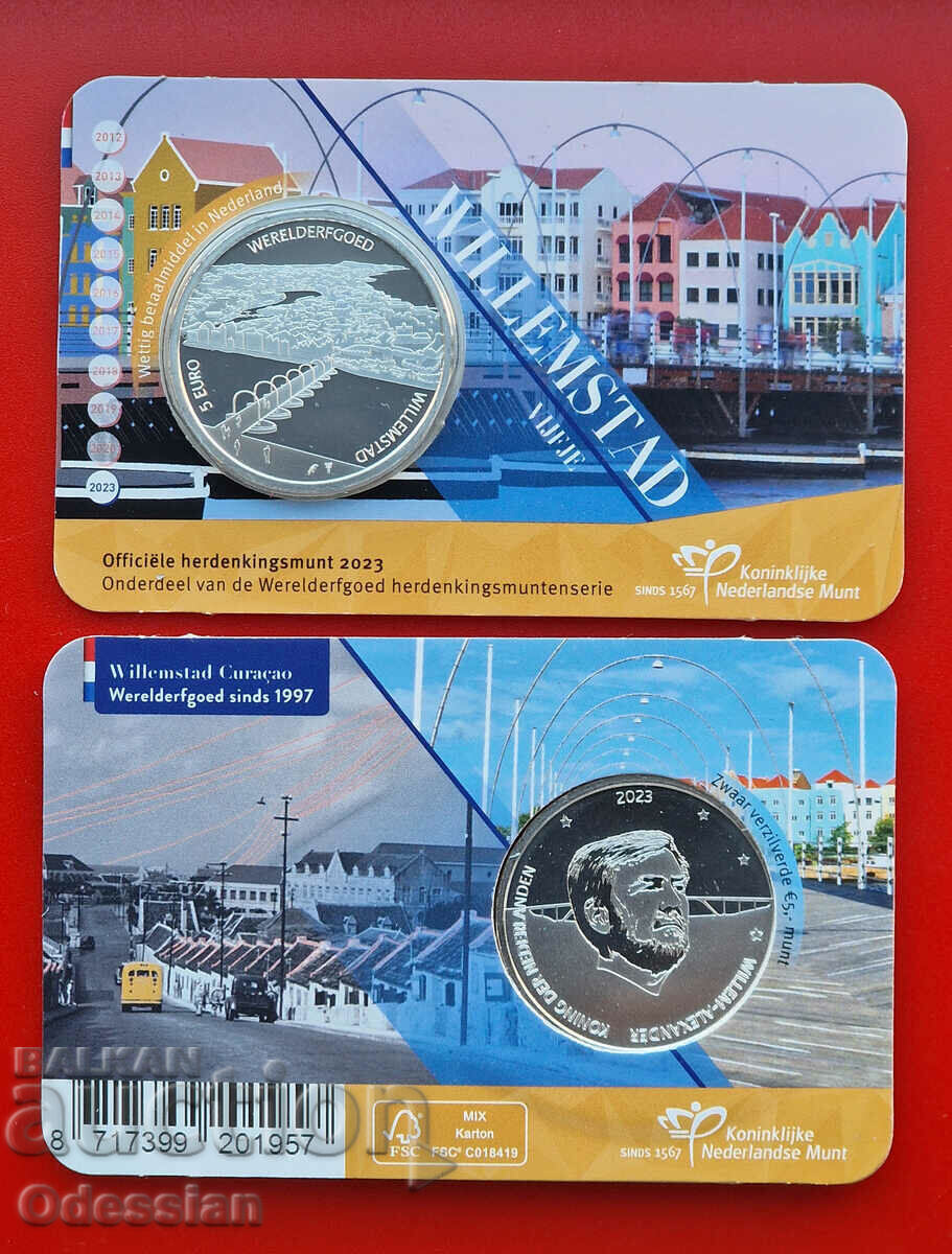 Netherlands • 5 Euro on card • Willemstad • 2023 Netherlands • 5 Euro on card • Willemstad • 2023