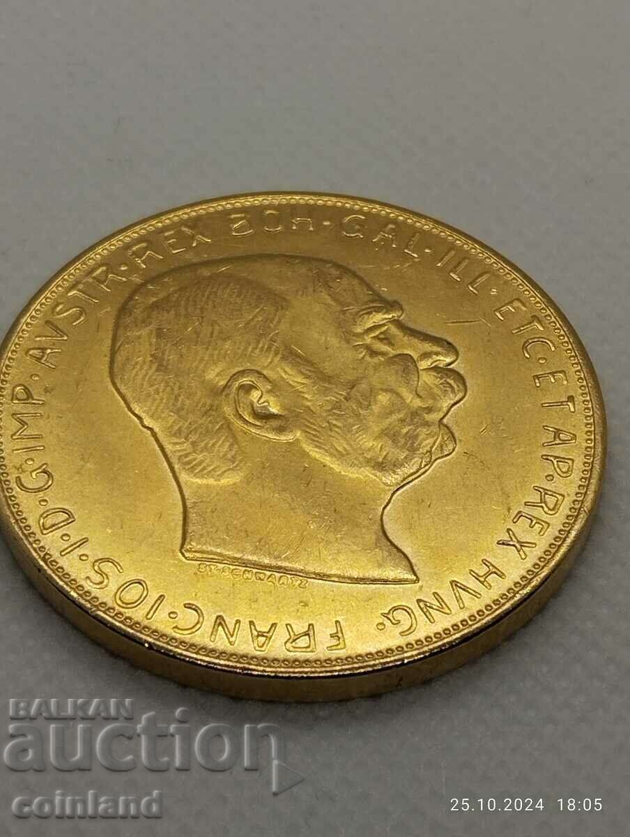 100 coroana Franz Joseph l 1915 - REPRODUCERE REPLICA - 6