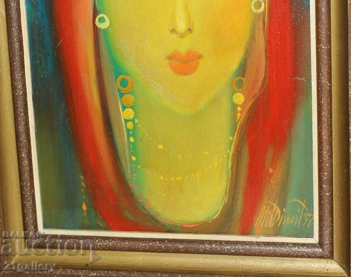 Mitko Dimitrov (1926-2022) portrait, oil paints 1997 - 7 Mitko Dimitrov (1926-2022) portrait, oil paints 1997 - 7