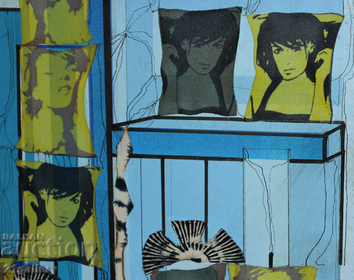 Δημοπρασία Vladimir Mitrev (1972-) κολάζ, ακρυλικό, υπογραφή 2011 Δημοπρασία Vladimir Mitrev (1972-) κολάζ, ακρυλικό, υπογραφή 2011