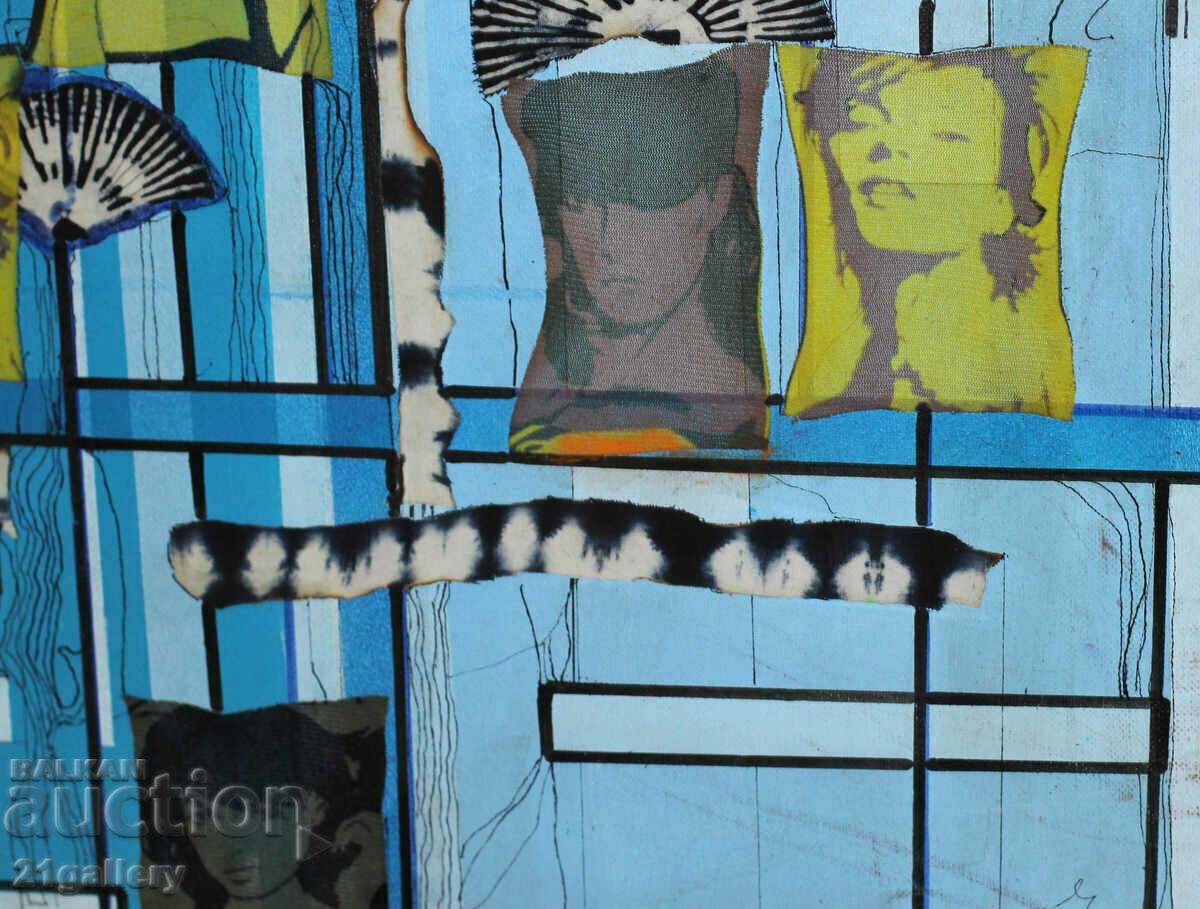 Vladimir Mitrev (1972-) κολάζ, ακρυλικό, υπογραφή 2011 - 5 Vladimir Mitrev (1972-) κολάζ, ακρυλικό, υπογραφή 2011 - 5