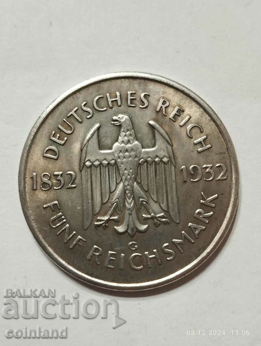 PLACHETA MEDALIA MONEDA GERMANA - REPRODUCERE REPLICA