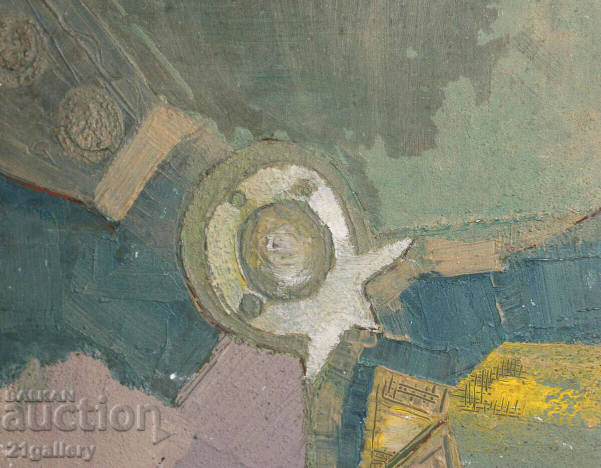 Доставка на Васил Докев (1938- 2017)Абстракция, маслени бои, подписана Доставка на Васил Докев (1938- 2017)Абстракция, маслени бои, подписана