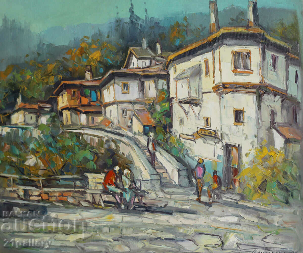 Georgi Paunov - Paunets (1944) Landscape oil paints, signed with price 600.00 BGN | € 306.78 Georgi Paunov - Paunets (1944) Landscape oil paints, signed with price 600.00 BGN | € 306.78