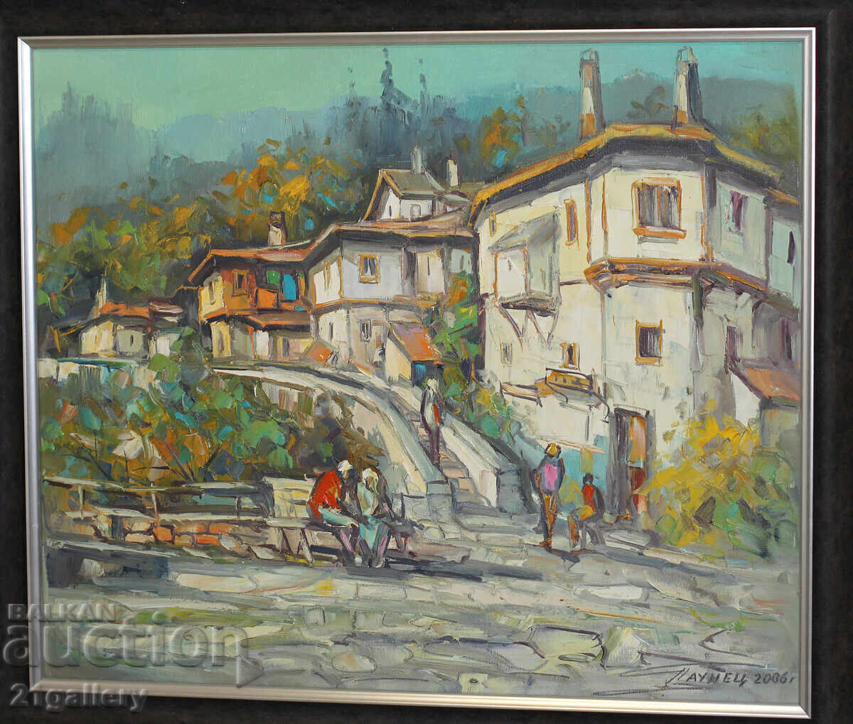 Georgi Paunov - Paunets (1944) Landscape oil paints, signed Georgi Paunov - Paunets (1944) Landscape oil paints, signed