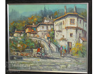 Georgi Paunov - Paunets (1944) Landscape oil paints, signed