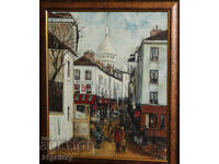 Hristo Vachev (1950-), landscape Paris, oil paints, signed