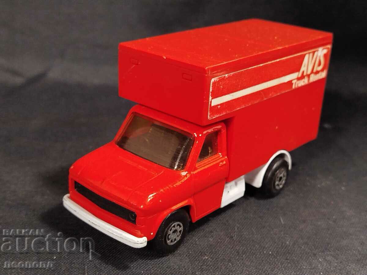 OLD RETRO METAL TROLLEY FORD A SERIES MATCHBOX KING SIZE