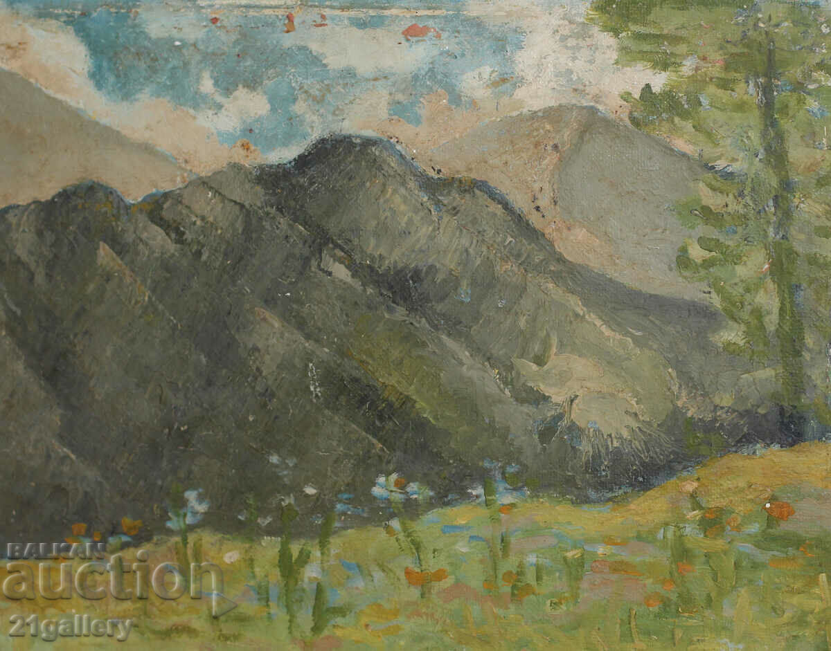 Auction Lyuben Petrov Hristov - Red/oil paints, signed Auction Lyuben Petrov Hristov - Red/oil paints, signed