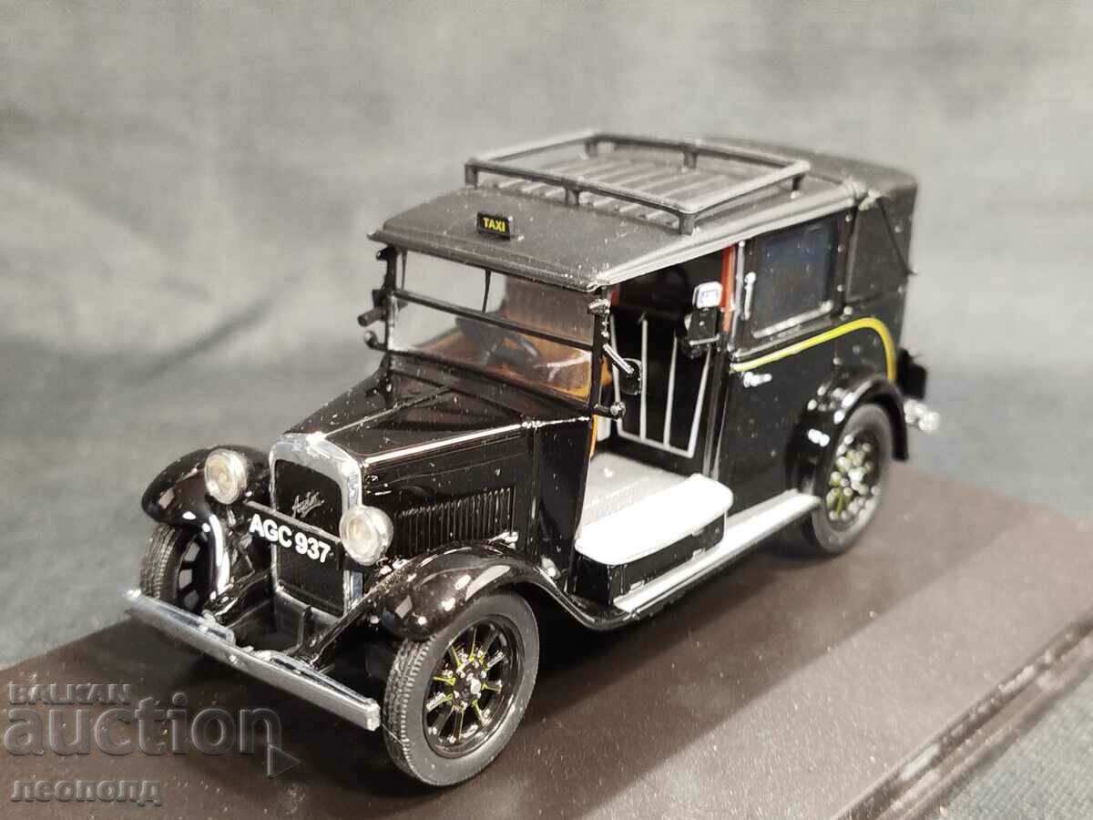 1/43 МЕТАЛНА КОЛИЧКА МАЩАБЕН МОДЕЛ AUSTIN LOW LOADER TAXI