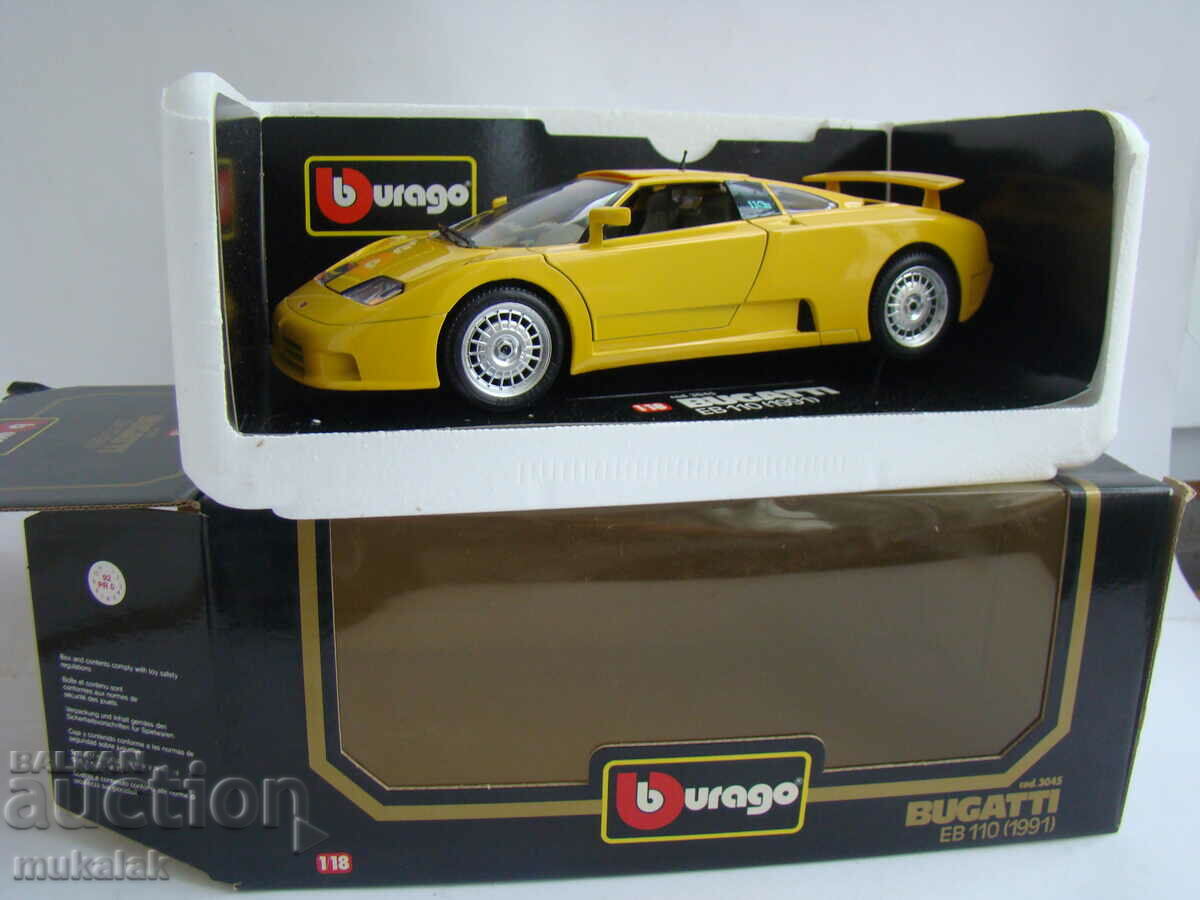 1:18 BBURAGO BUGATTI EB 110 (1991) TOY MODEL STROLLER