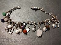 BRACELET with natural stones for leg, 3.12.2024