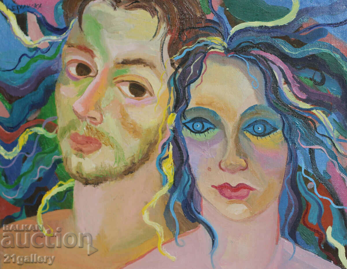 Nicoleta Kerinska (1972-) portrait oil paints with price 500.00 BGN | € 255.65 Nicoleta Kerinska (1972-) portrait oil paints with price 500.00 BGN | € 255.65