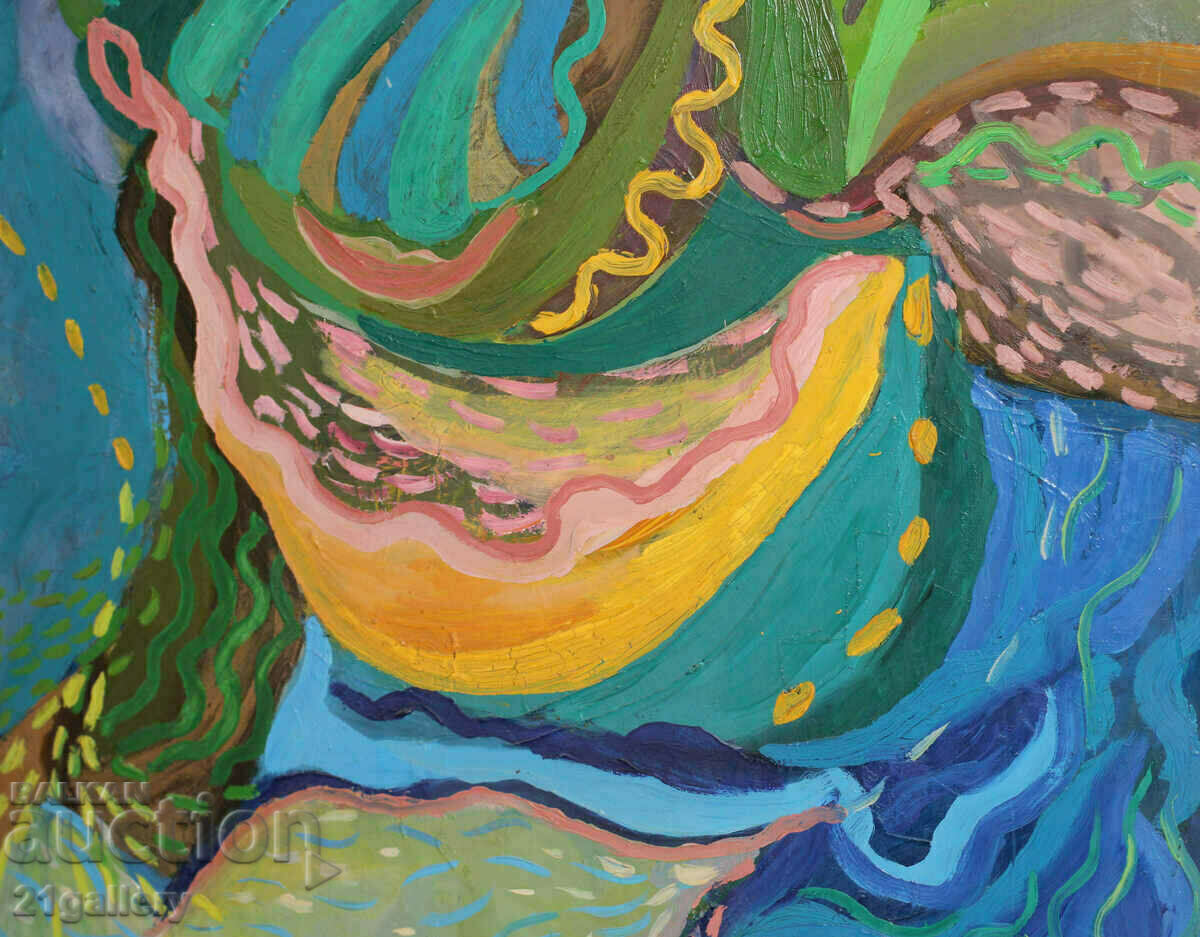 Nicoleta Kerinska (1972-) abstract composition oil paints - 5 Nicoleta Kerinska (1972-) abstract composition oil paints - 5