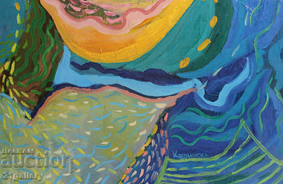 Nicoleta Kerinska (1972-) abstract composition oil paints - 6 Nicoleta Kerinska (1972-) abstract composition oil paints - 6