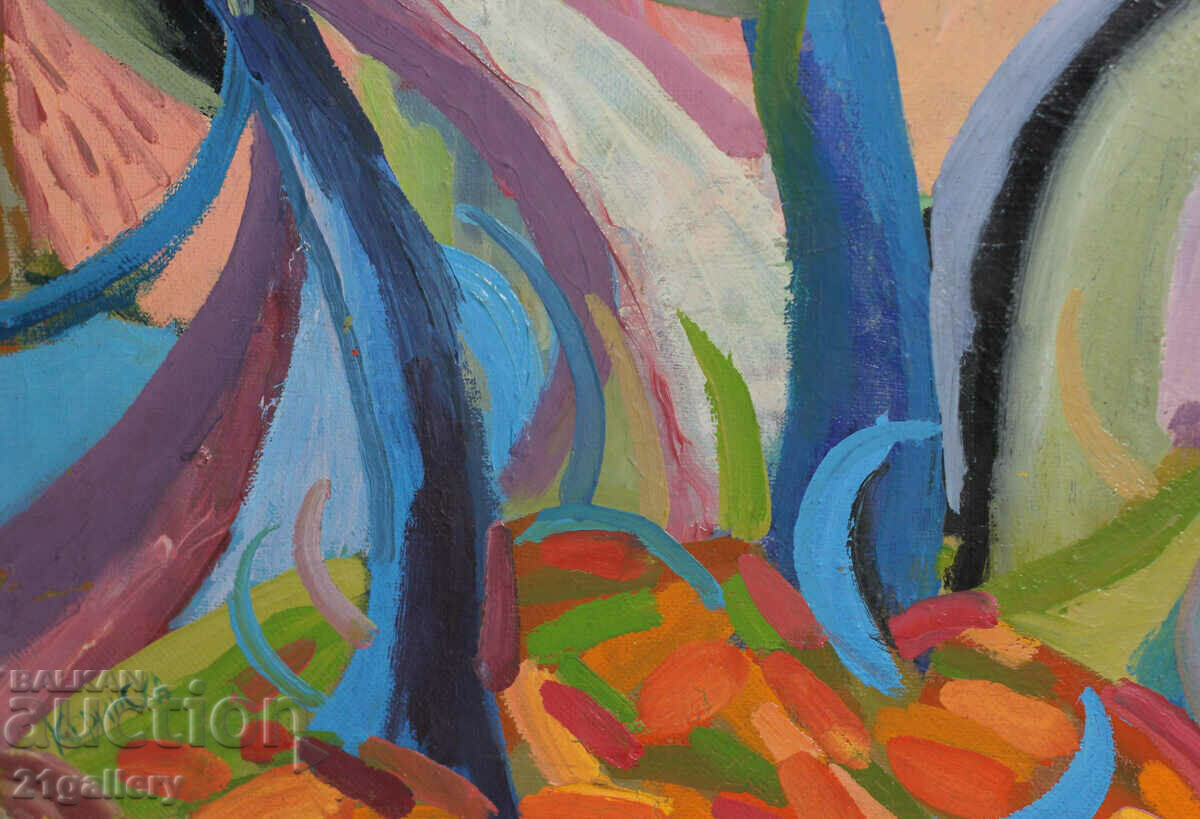 Nicoleta Kerinska (1972-) abstract composition signed - 5 Nicoleta Kerinska (1972-) abstract composition signed - 5