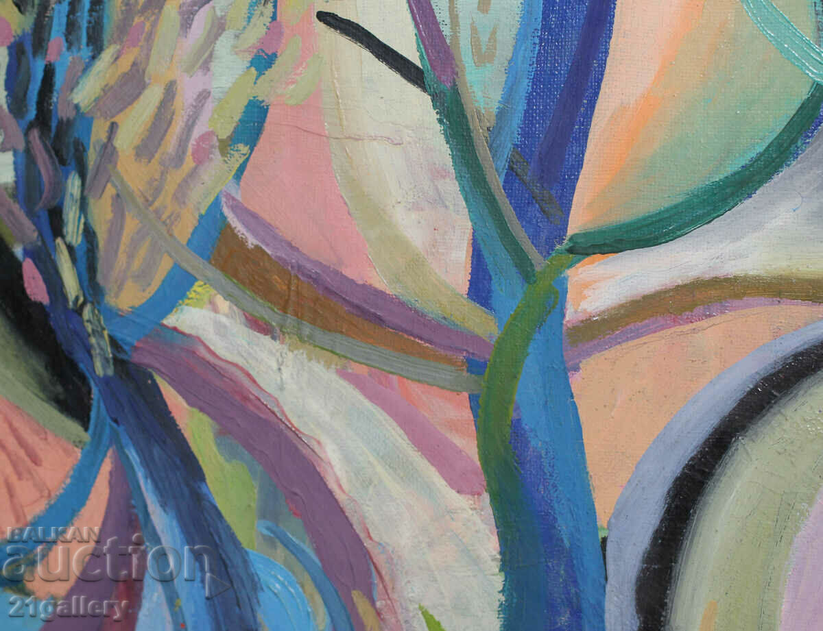 Nicoleta Kerinska (1972-) abstract composition signed - 6 Nicoleta Kerinska (1972-) abstract composition signed - 6