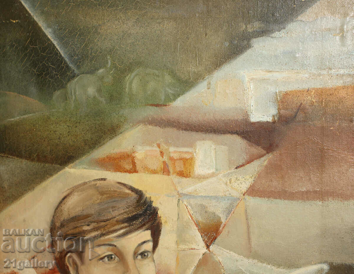 Delivery of Stefan Temelkov, oil paints, signed Delivery of Stefan Temelkov, oil paints, signed