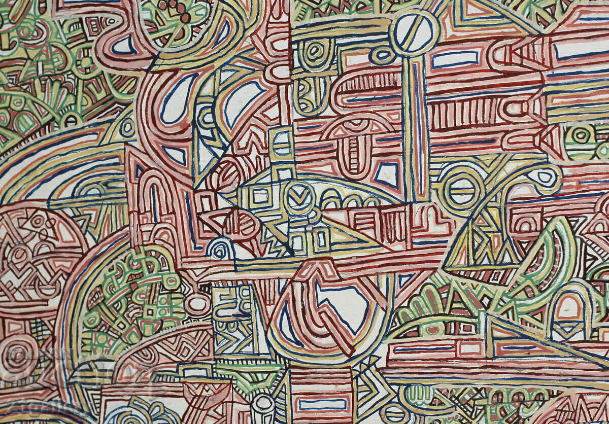 Auction Abstract composition/acrylic Auction Abstract composition/acrylic