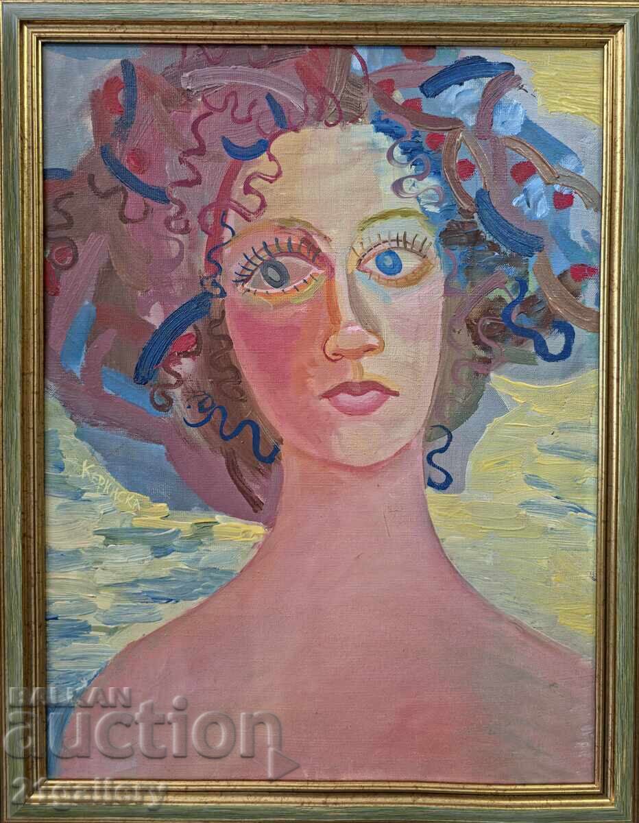 Auction Nicoleta Kerinska (1972-) portrait signed Auction Nicoleta Kerinska (1972-) portrait signed