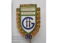 Old military insignia badge Grunwald Poznan 1947