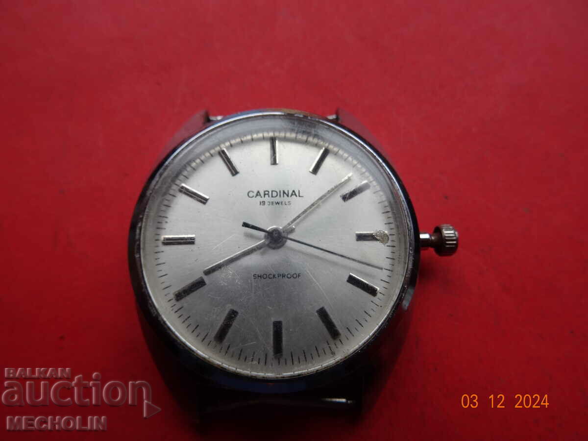 OLD RUSSIAN COLLECTOR'S CLOCK CARDINAL 19 K with price 25.00 BGN | € 12.78