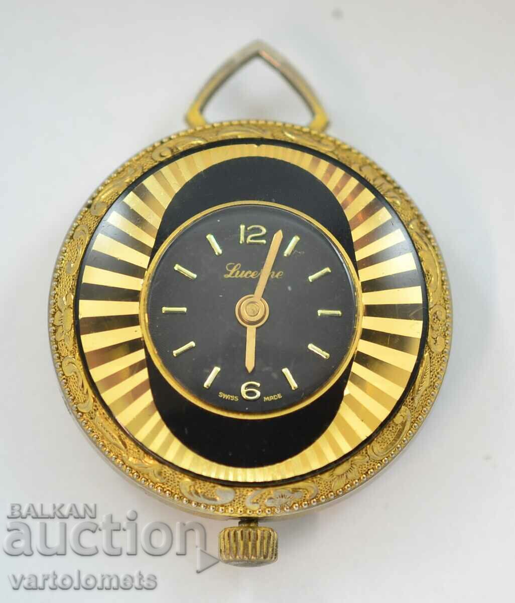 Lucerne Swiss Made Women's Watch Locket - Not Working