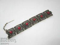 Old women's bracelet with ornaments costume jewelry