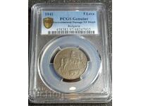 BGN 5 XF, 1941, PCGS, Read description.