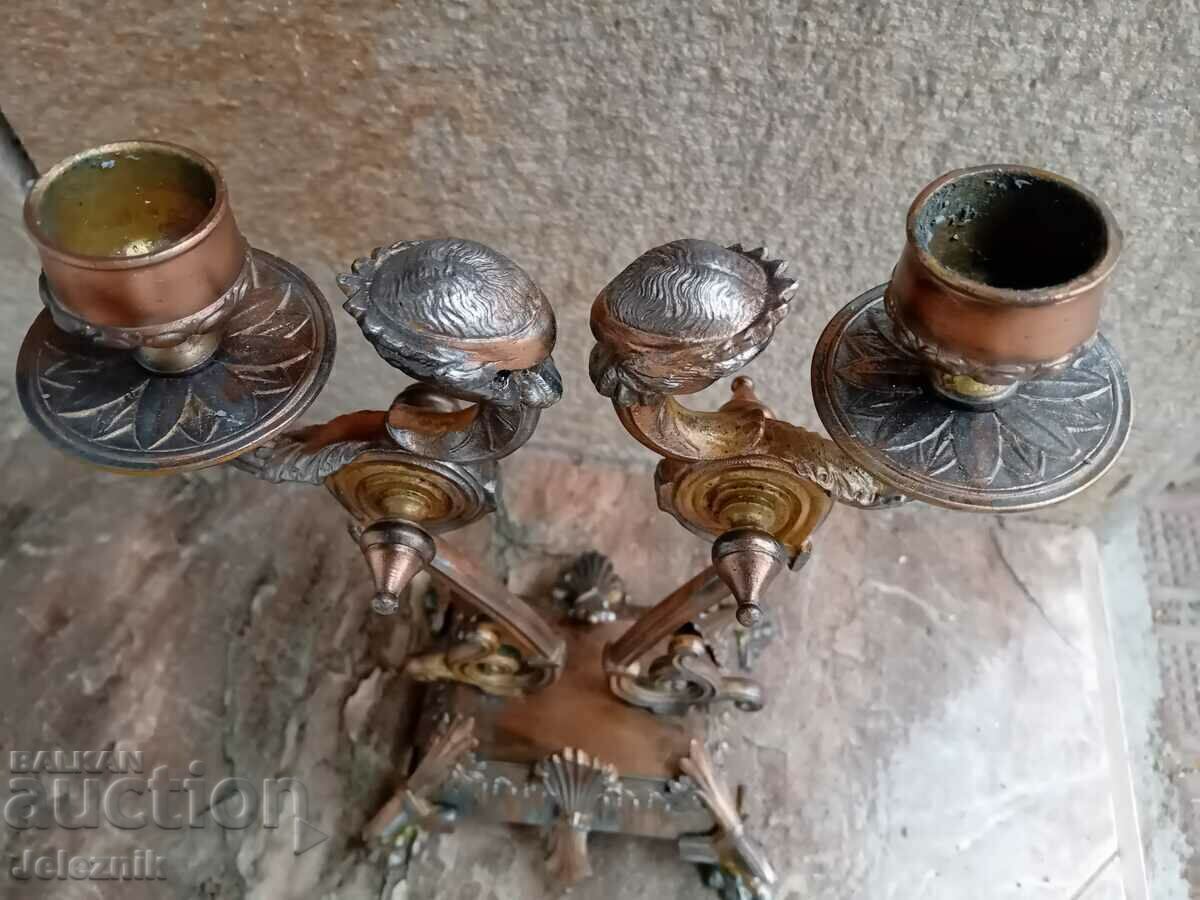 Σπάνιο Κηροπήγιο, στυλ "Αιγυπτιακή Αναβίωση", Γαλλία 19ος αιώνας. - 5 Σπάνιο Κηροπήγιο, στυλ "Αιγυπτιακή Αναβίωση", Γαλλία 19ος αιώνας. - 5