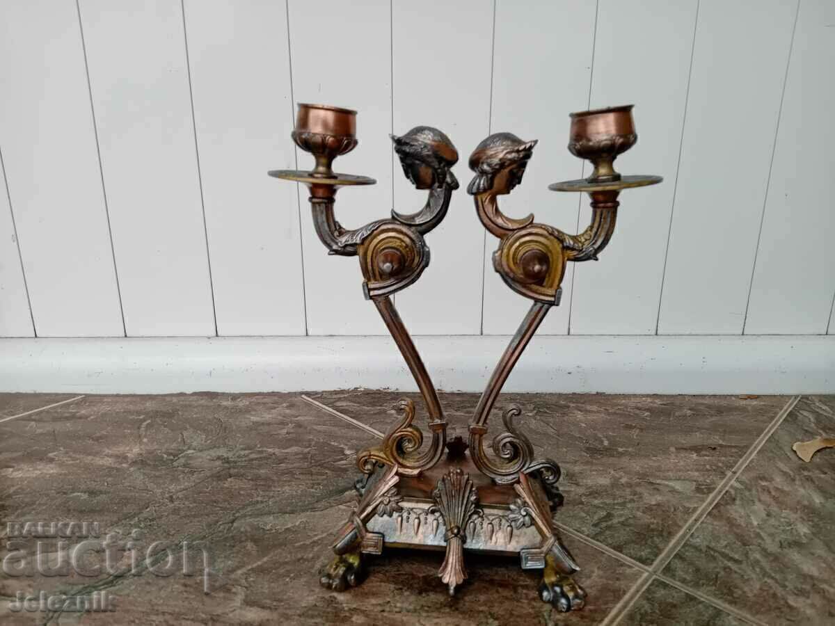 Sfeșnic rar, stil „Renaștere egipteană”, Franța secolul al XIX-lea. - 6 Sfeșnic rar, stil „Renaștere egipteană”, Franța secolul al XIX-lea. - 6